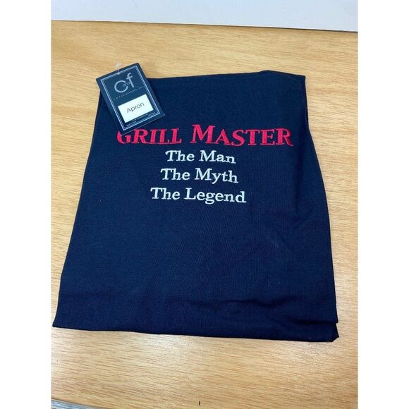 C&F Home Grill Master Navy Blue Canvas Apron One size fits most - Picture 2 of 4